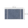 Mijölnir Toalla de Baño de Algodón 100% Suave y Absorbente, Color Azul, 33x33 cm